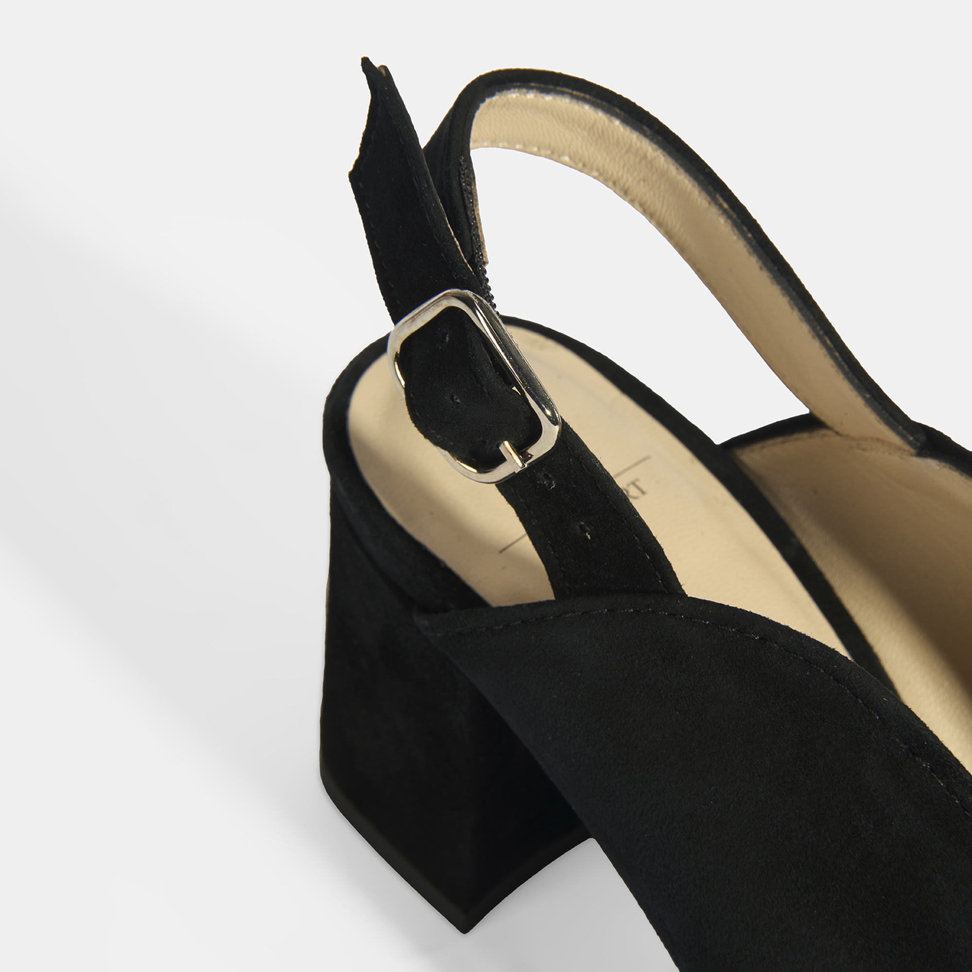 Kadın Siyah DesaComfort Toka Detaylı Slingback Topuklu Günlük Ayakkabı