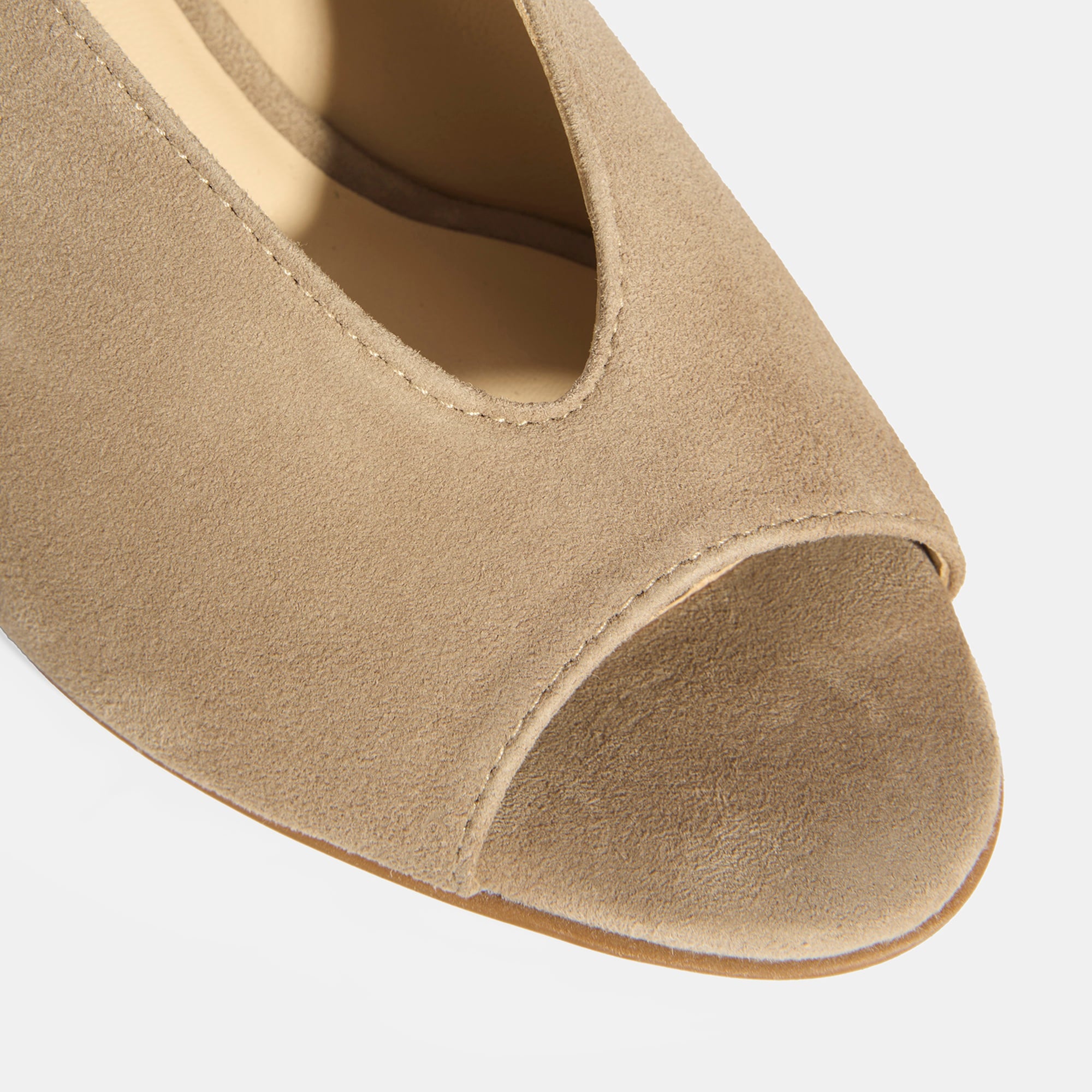 Kadın Vizon DesaComfort Toka Detaylı Slingback Topuklu Günlük Ayakkabı