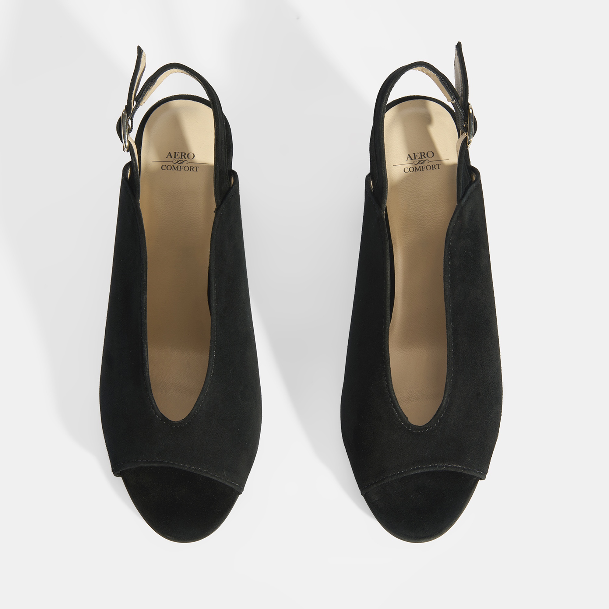 Kadın Siyah DesaComfort Toka Detaylı Slingback Topuklu Günlük Ayakkabı