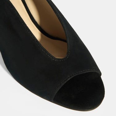  Kadın Siyah DesaComfort Toka Detaylı Slingback Topuklu Günlük Ayakkabı