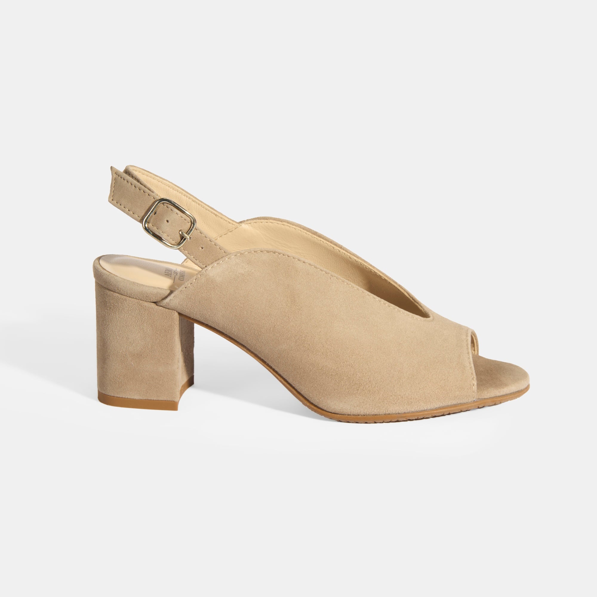 Kadın Vizon DesaComfort Toka Detaylı Slingback Topuklu Günlük Ayakkabı