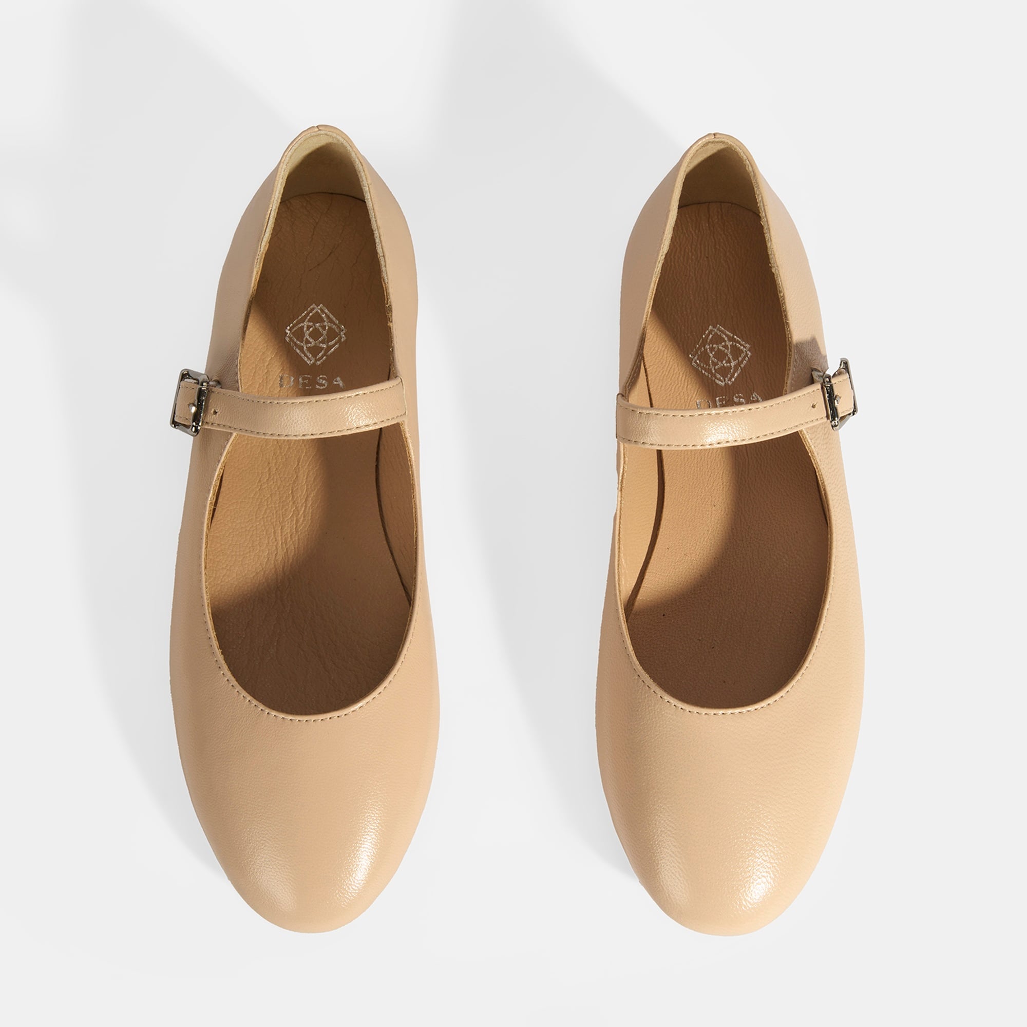 Kadın Ten Deri Mary Jane Babet