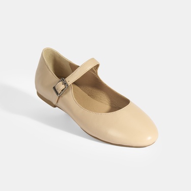  Kadın Ten Deri Mary Jane Babet