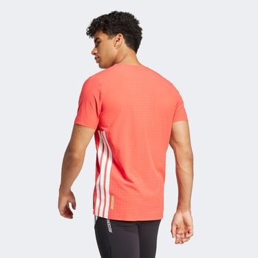  adidas Adizero Erkek Kırmızı Koşu T-Shirt