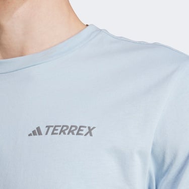  adidas Polygiene Graphic Erkek Mavi T-Shirt