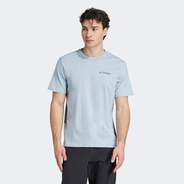  adidas Polygiene Graphic Erkek Mavi T-Shirt
