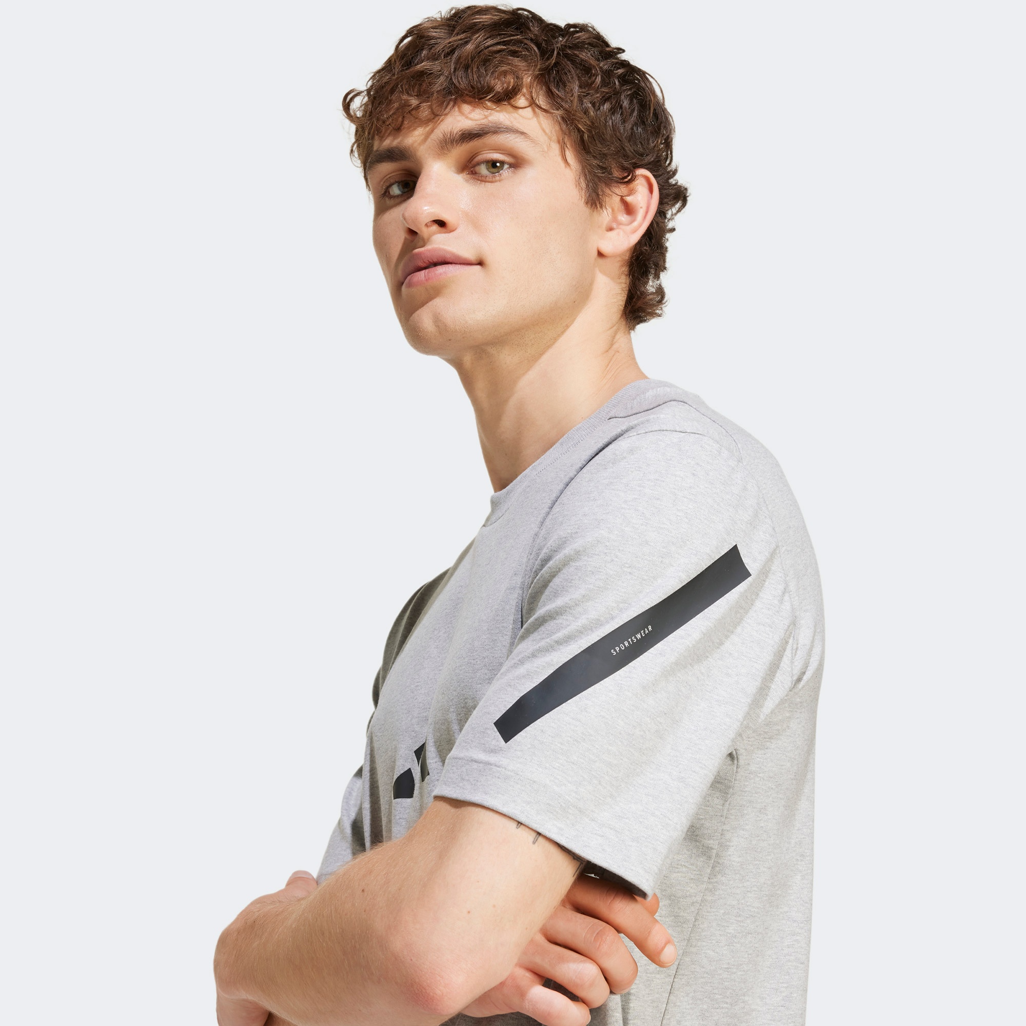 adidas Z.N.E. Erkek Gri T-Shirt