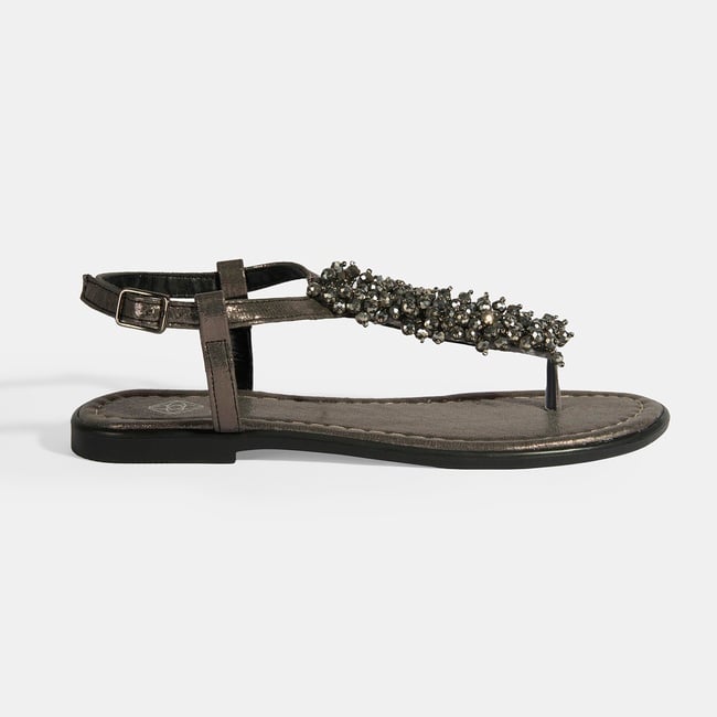  Kadın Gümüş Parmak Arası Sandalet