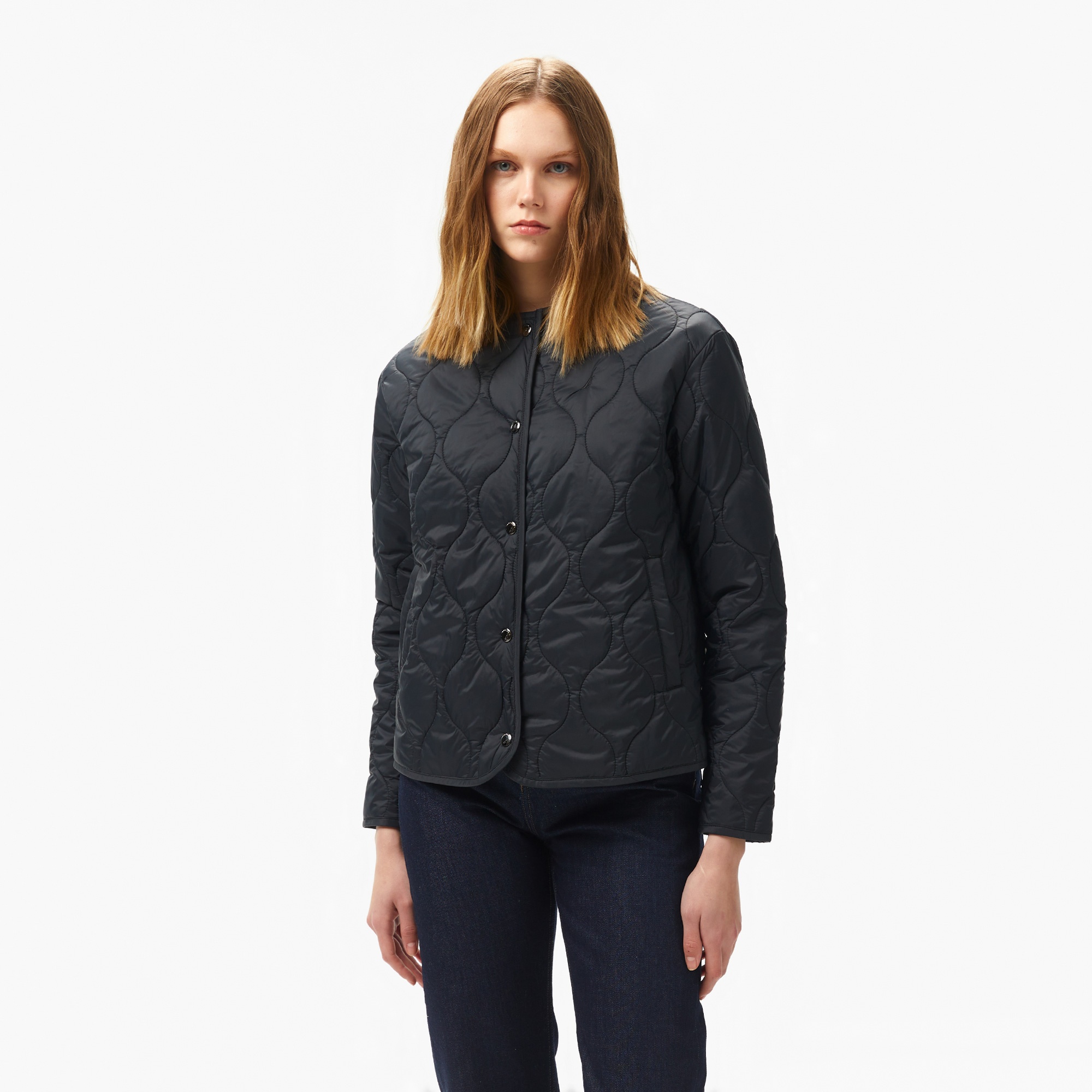 Nautica Kadın Siyah Regular Fit Kapitone Mont