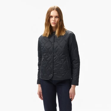  Nautica Kadın Siyah Regular Fit Kapitone Mont