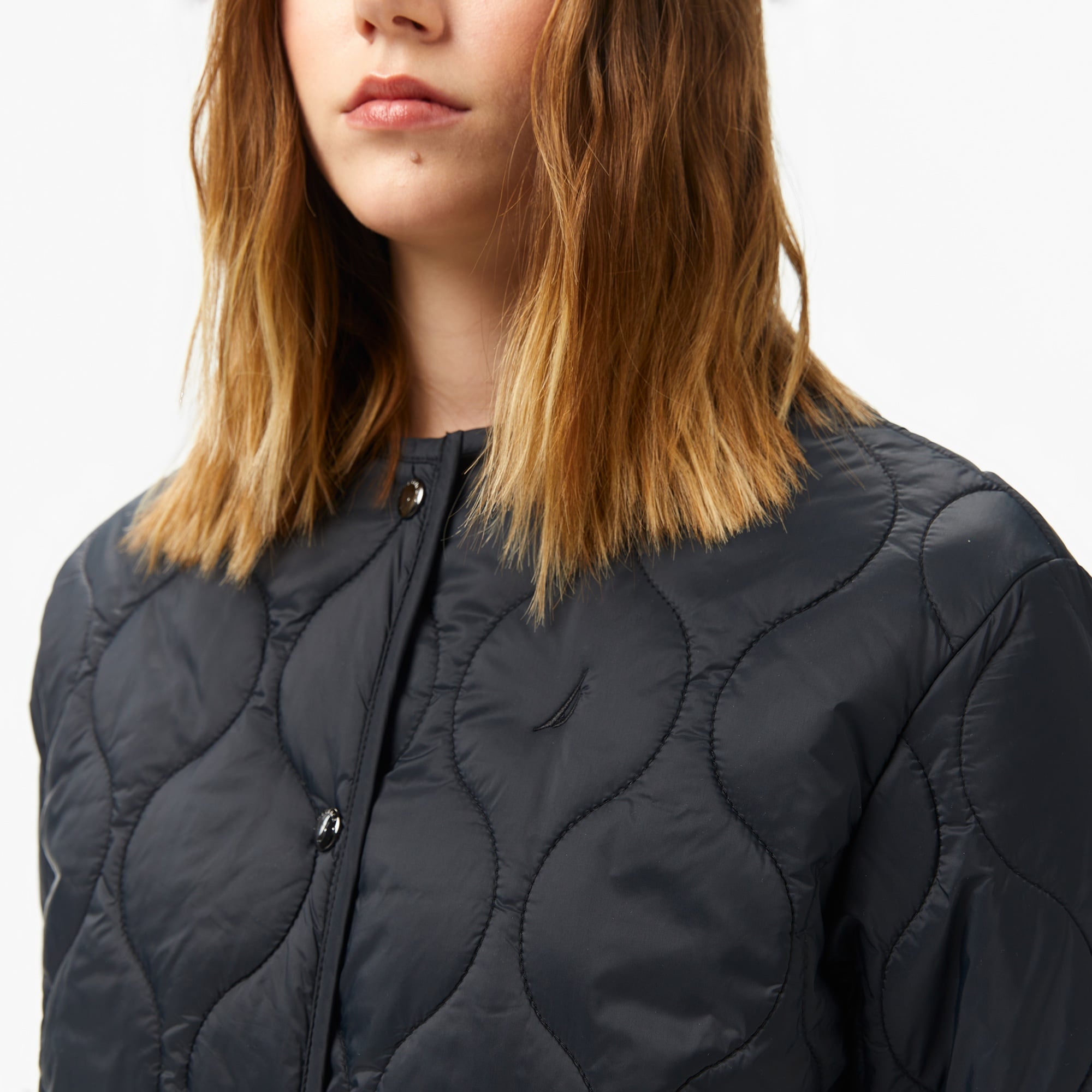 Nautica Kadın Siyah Regular Fit Kapitone Mont