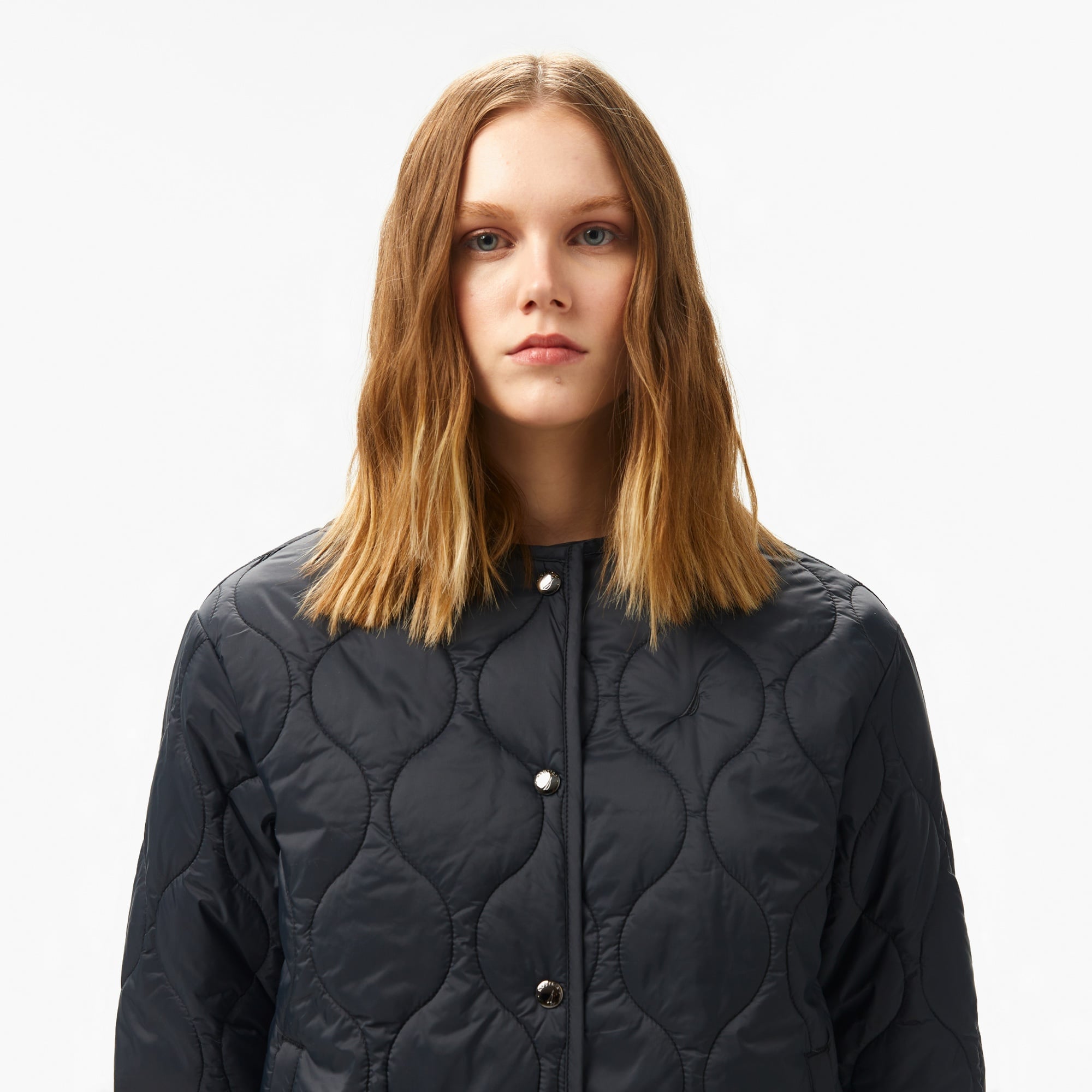 Nautica Kadın Siyah Regular Fit Kapitone Mont