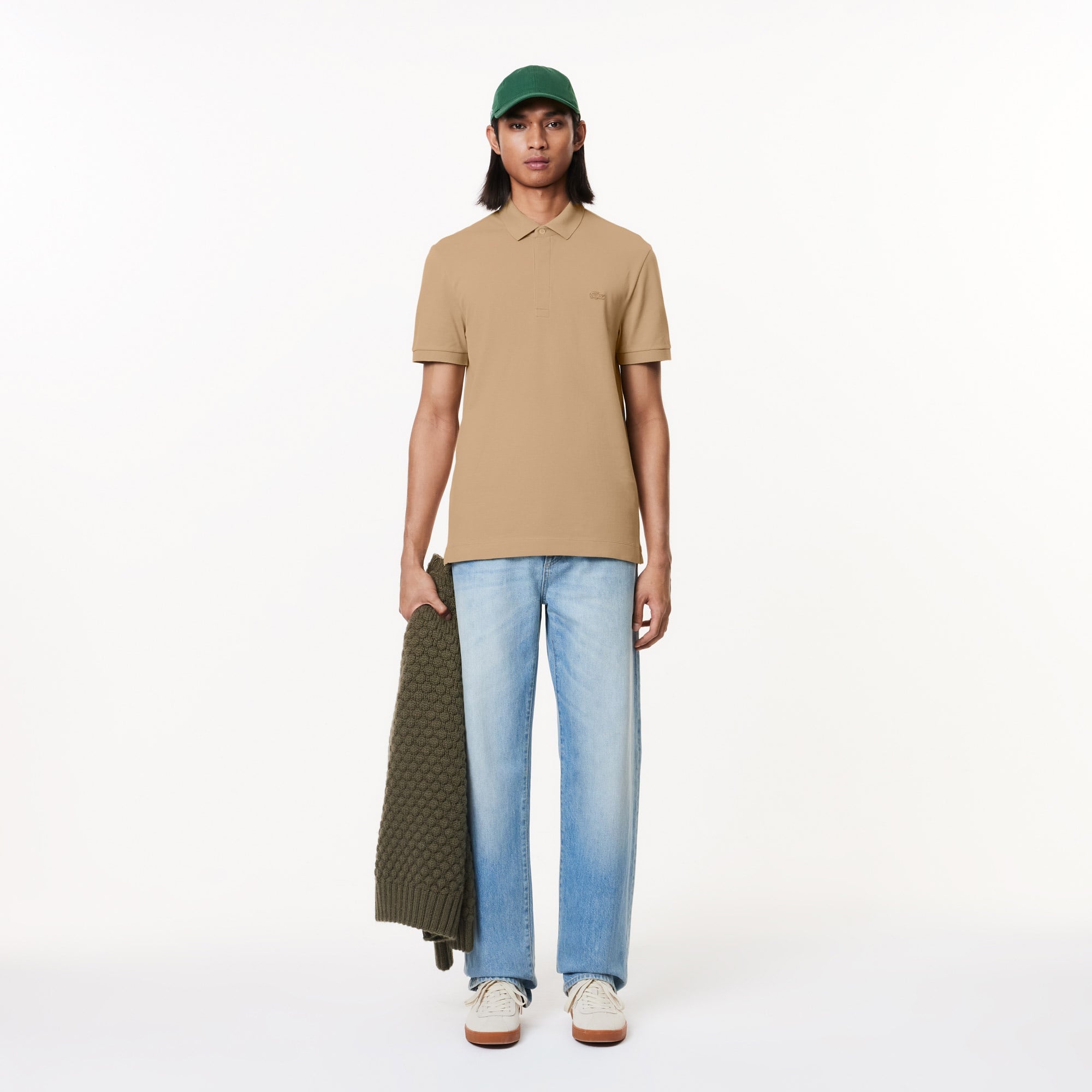 Lacoste Paris Erkek Regular Fit Bej Polo