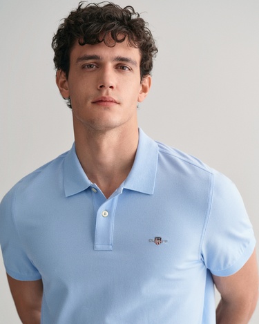  GANT Erkek Mavi Regular Fit Logolu Polo