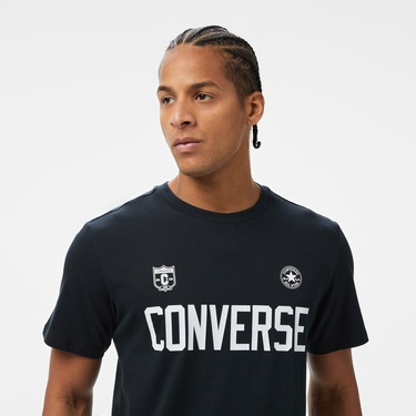  Converse Erkek Baskılı Siyah T-Shirt