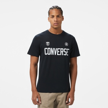 Converse Erkek Baskılı Siyah T-Shirt