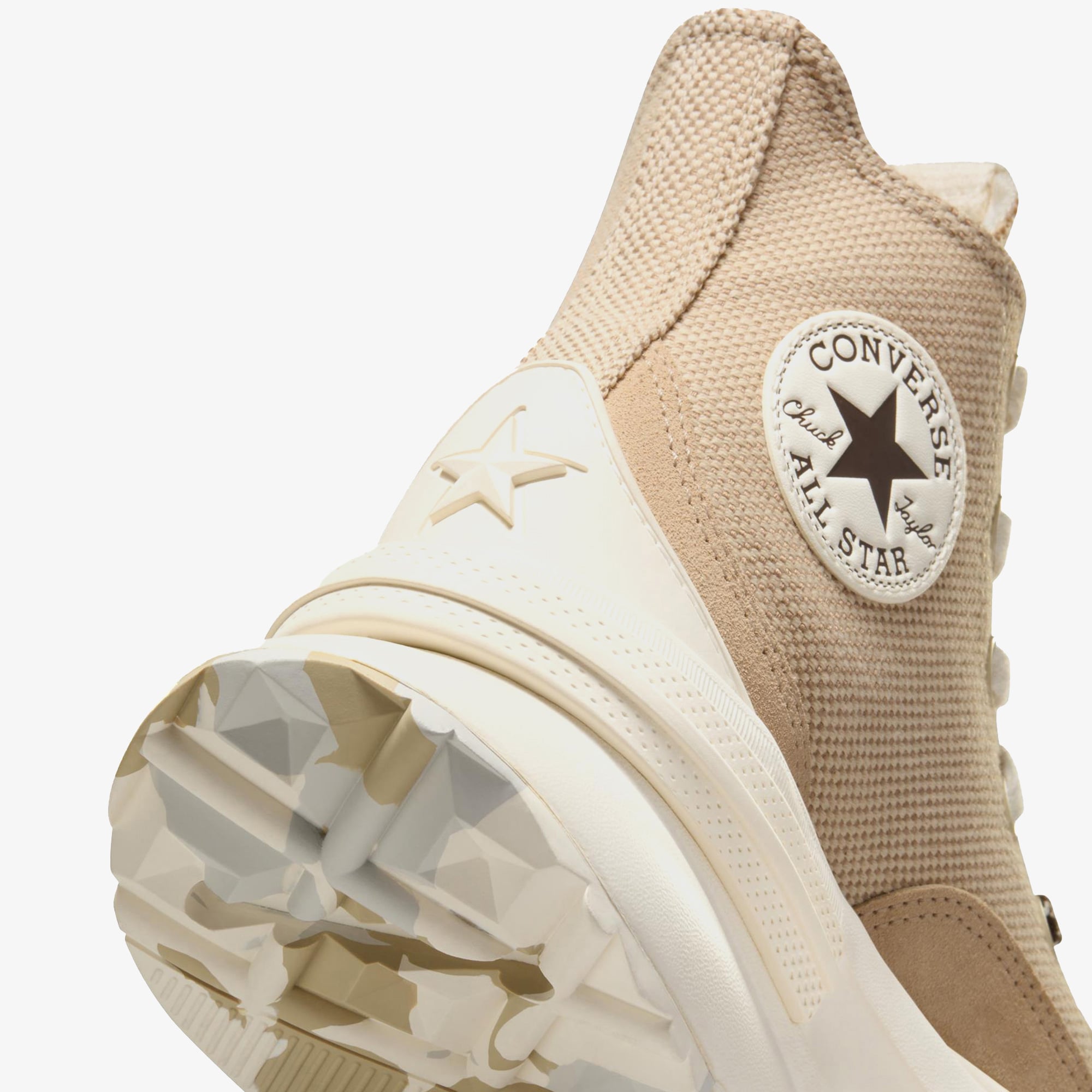 Converse Converse Krem Run Star Legacy CX Platform Canvas &amp; Suede Unisex Bej Sneaker | FashFed Krem - 9. görsel