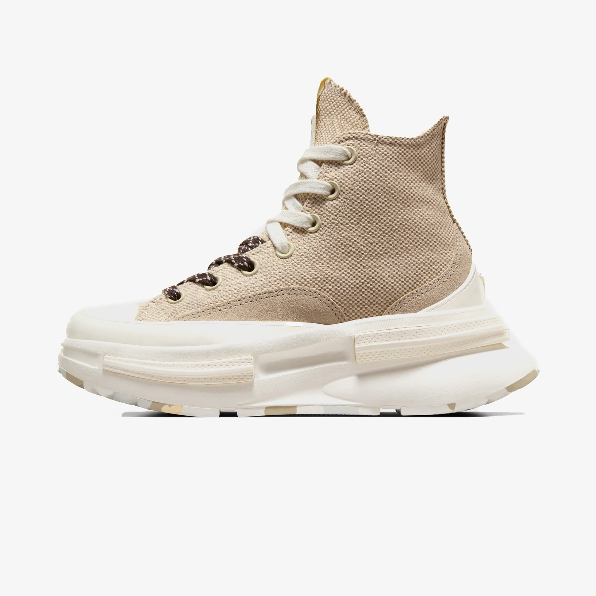 Converse Converse Krem Run Star Legacy CX Platform Canvas &amp; Suede Unisex Bej Sneaker | FashFed Krem - 4. görsel