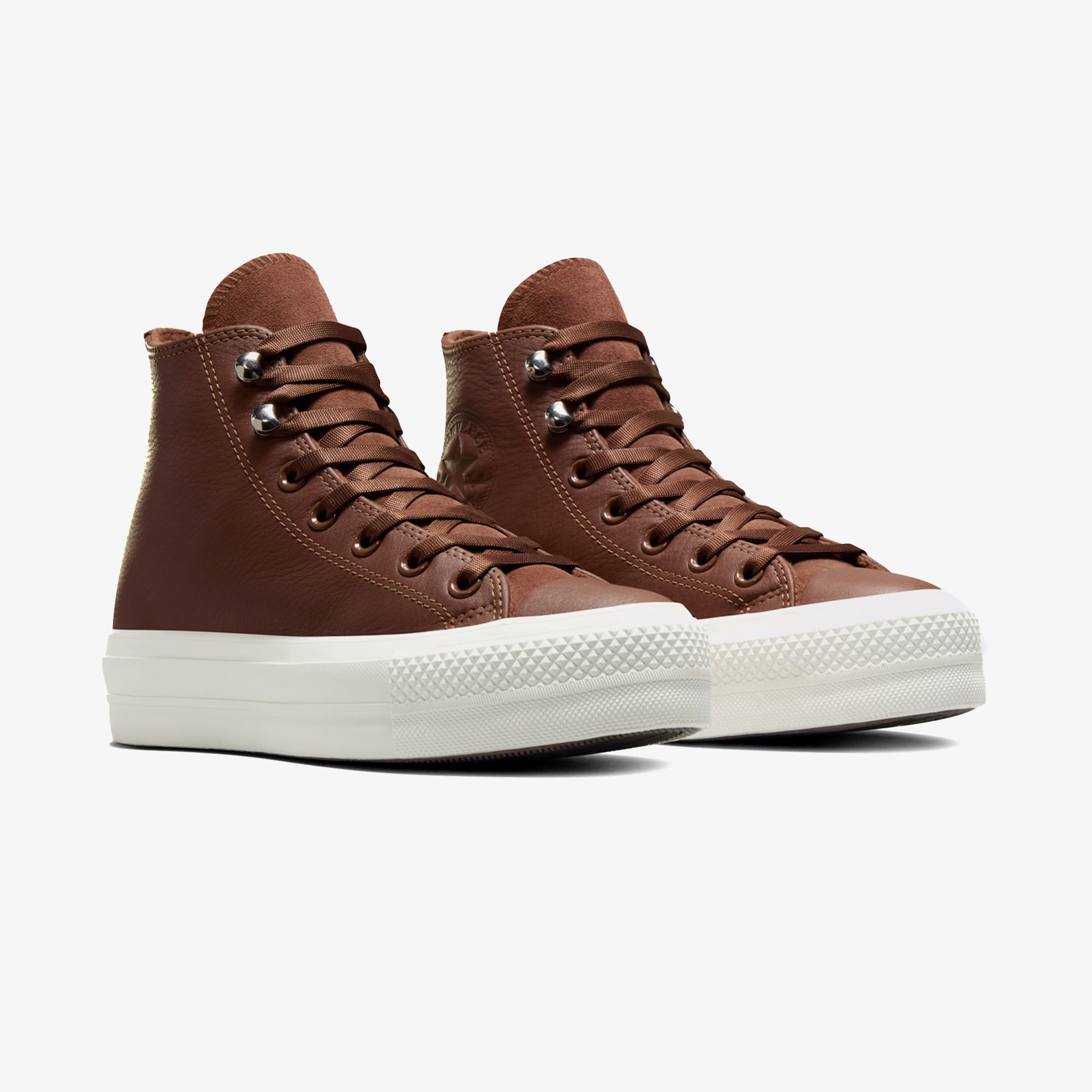 Converse Ctas Lift Hi Bear Kadın Kahverengi Sneaker - Görsel 4