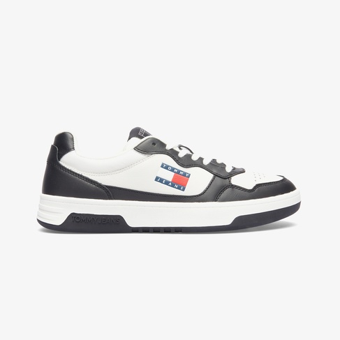  Tommy Hilfiger Cupsole Leather Erkek Beyaz Sneaker