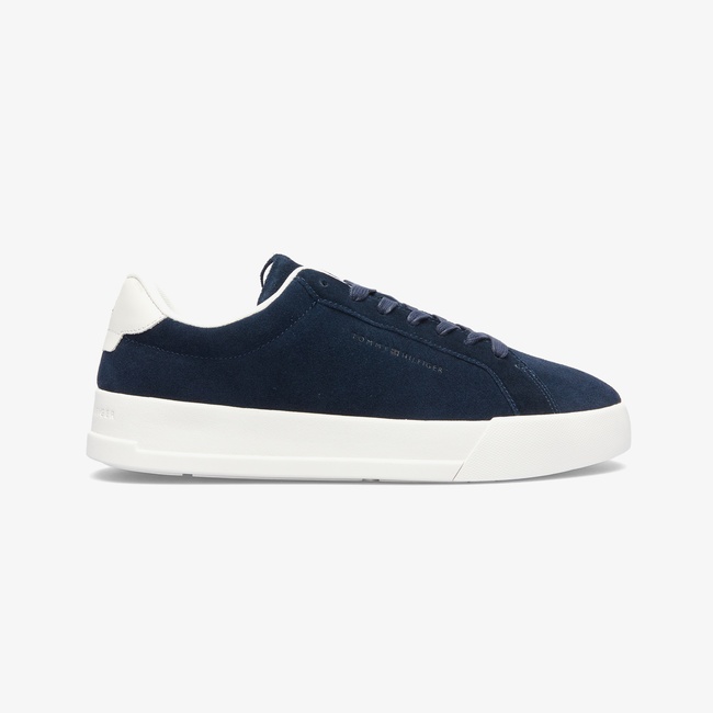  Tommy Hilfiger Court Better Suede Erkek Mavi Sneaker