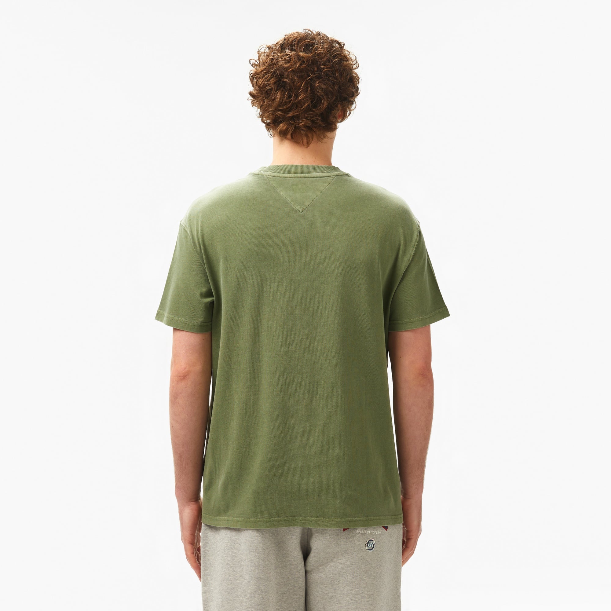 Tommy Jeans Relax Label Erkek Yeşil T-Shirt