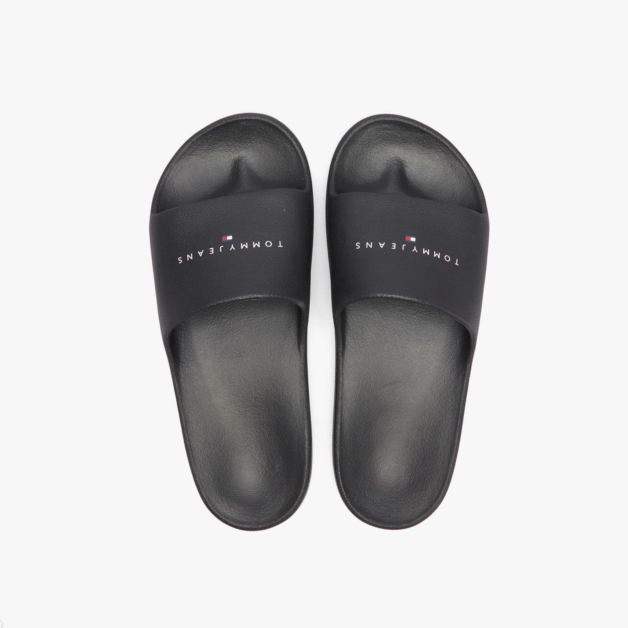 Tommy Hilfiger Printed Pu Pool Kadın Siyah Terlik