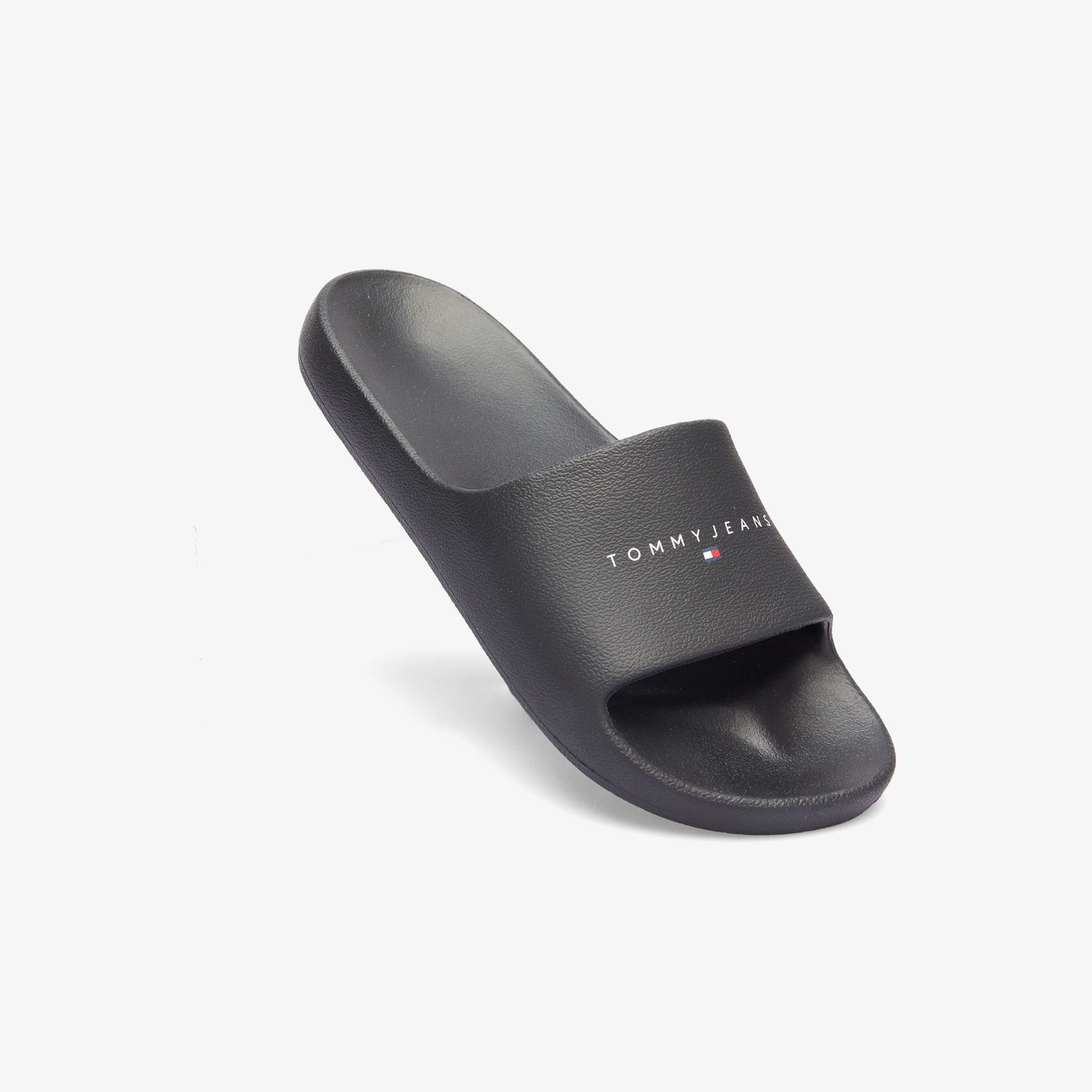 Tommy Hilfiger Printed Pu Pool Kadın Siyah Terlik