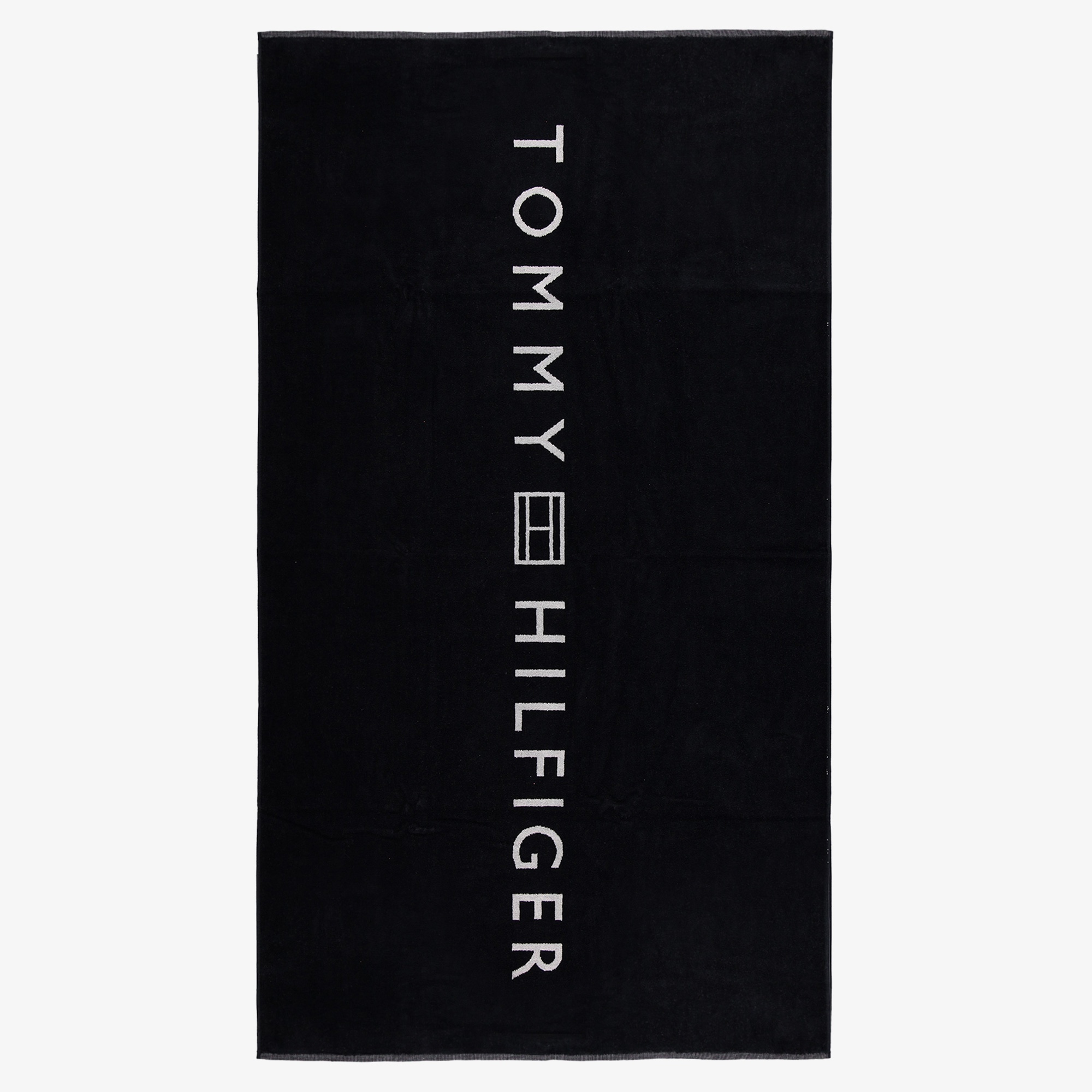 Tommy Hilfiger Towel Unisex Siyah Plaj Havlusu