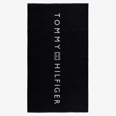  Tommy Hilfiger Towel Unisex Siyah Plaj Havlusu