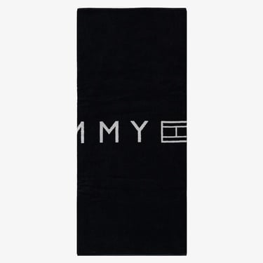  Tommy Hilfiger Towel Unisex Siyah Plaj Havlusu