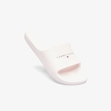  Tommy Hilfiger Printed Pu Pool Kadın Beyaz Terlik