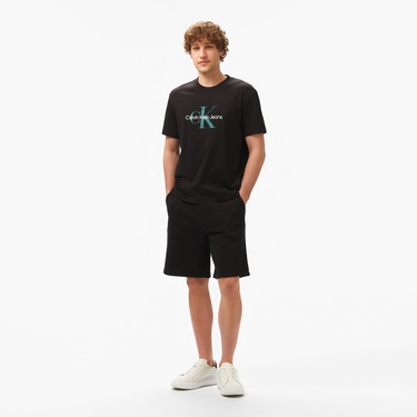  Calvin Klein Nano Logo Sweat Erkek Siyah Şort