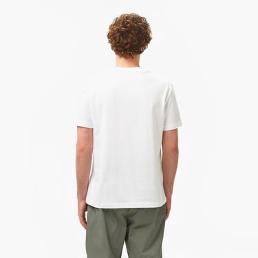  Calvin Klein Textured Monologo Erkek Beyaz T-Shirt