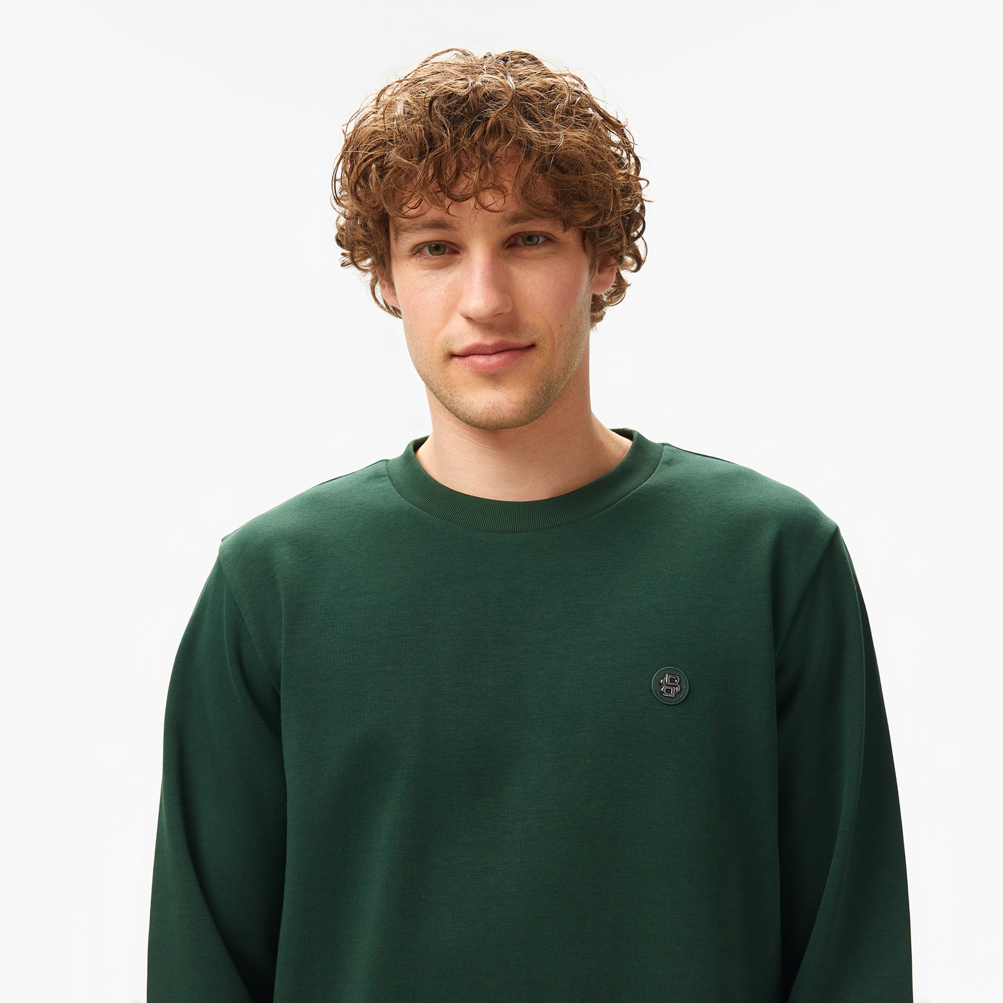 Boss C-Sharpe 01 Erkek Yeşil Sweatshirt