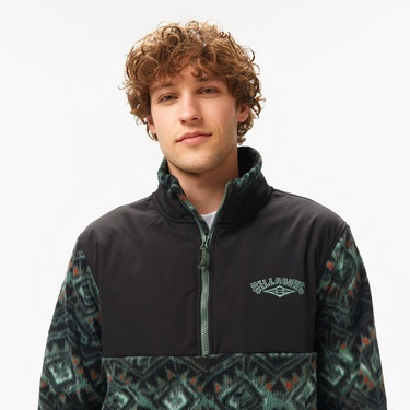  Billabong Boundary Re-İssue Erkek Siyah Polar Sweatshirt