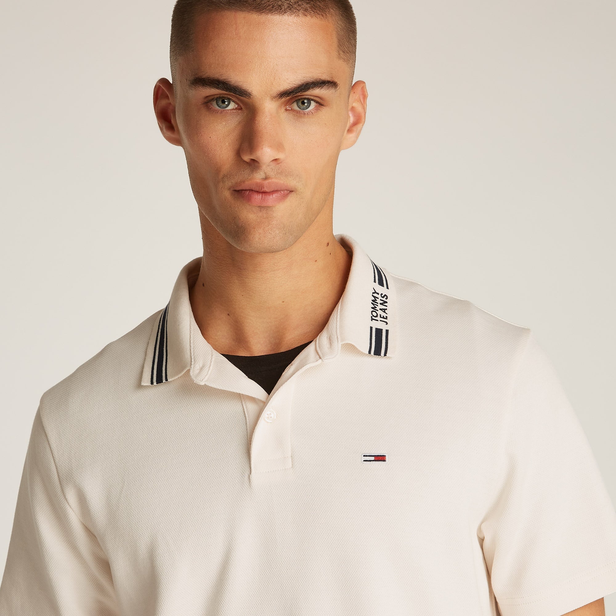 Tommy Hilfiger Erkek Gri Polo