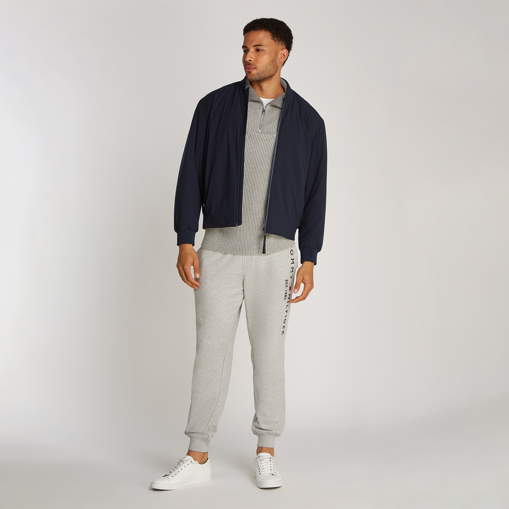 Tommy Hilfiger Erkek Mavi Mont