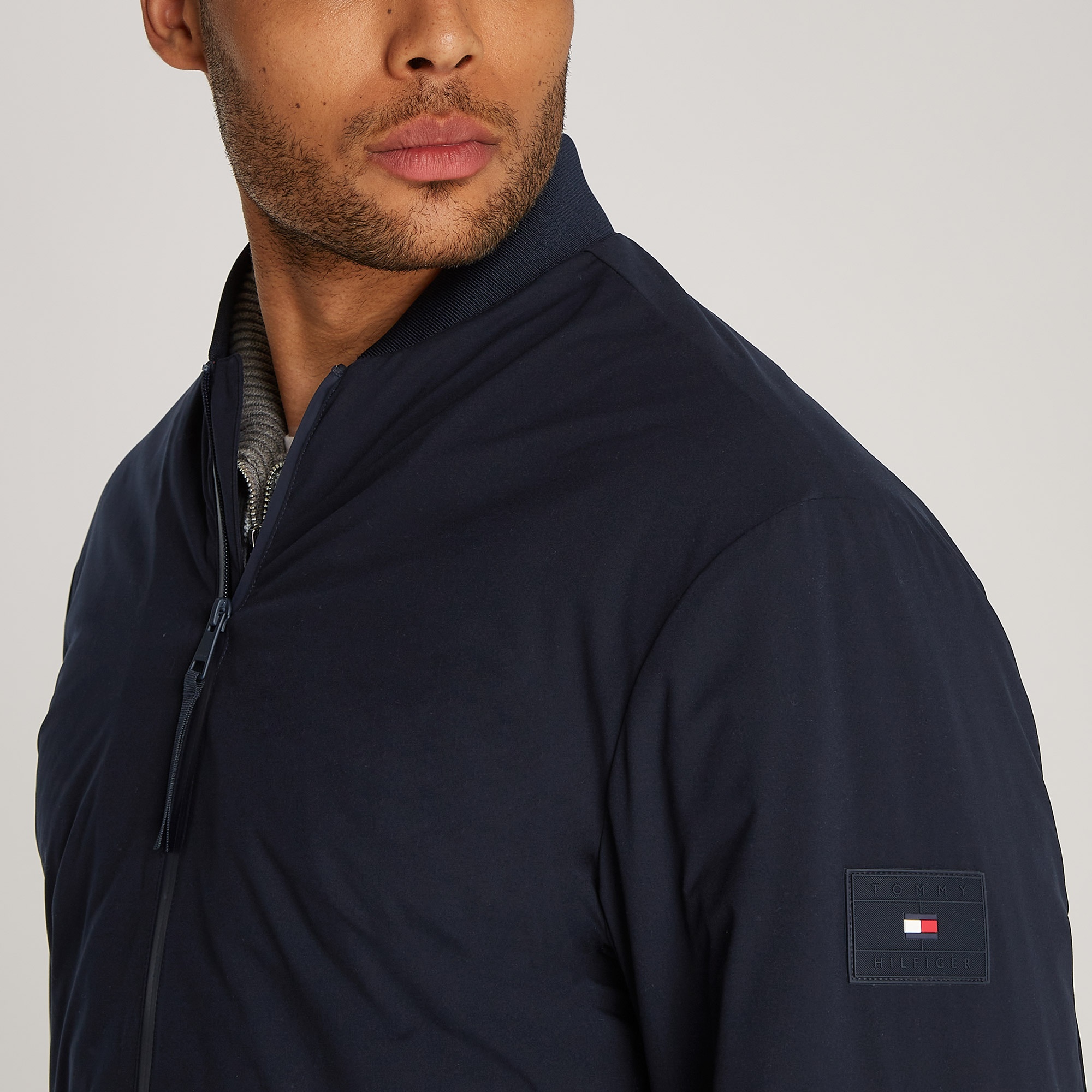 Tommy Hilfiger Erkek Mavi Mont