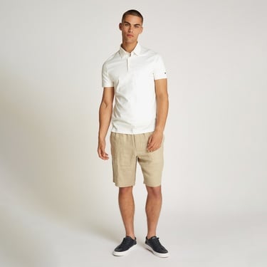  Tommy Hilfiger Erkek Beyaz Polo Yaka T-Shirt