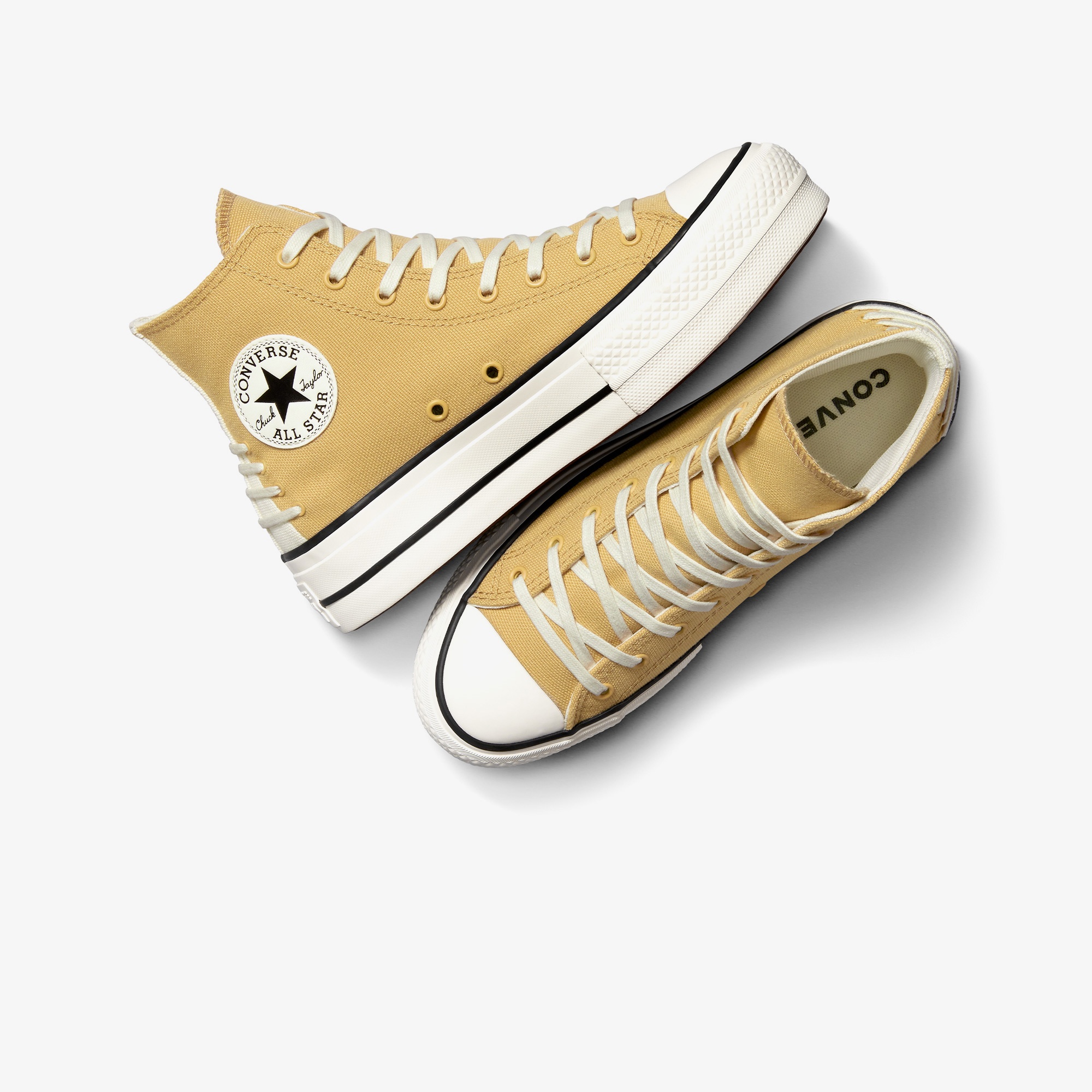 Converse Chuck Taylor All Star Lift Crafted Laces Kadın Turuncu Platform Sneaker