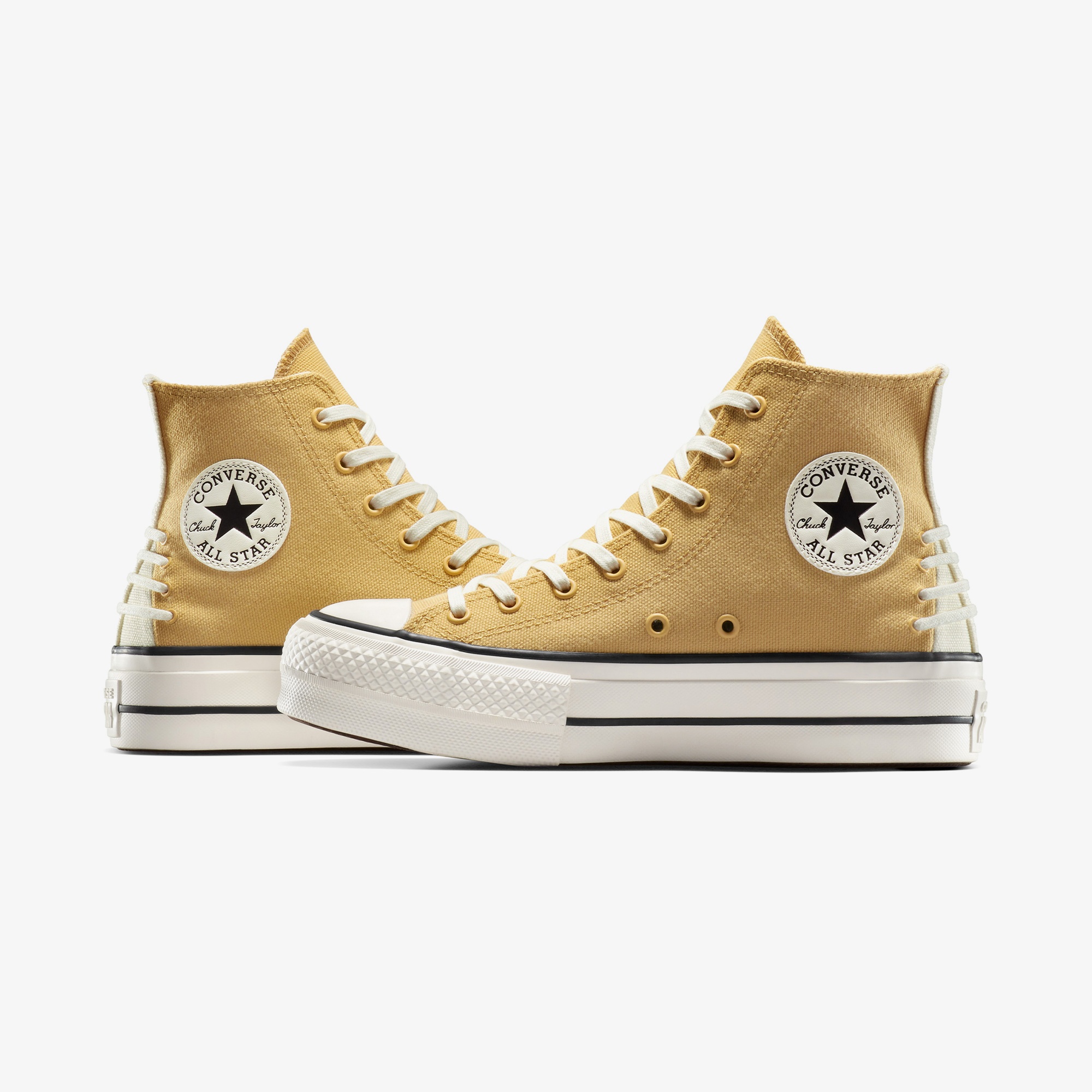 Converse Chuck Taylor All Star Lift Crafted Laces Kadın Turuncu Platform Sneaker