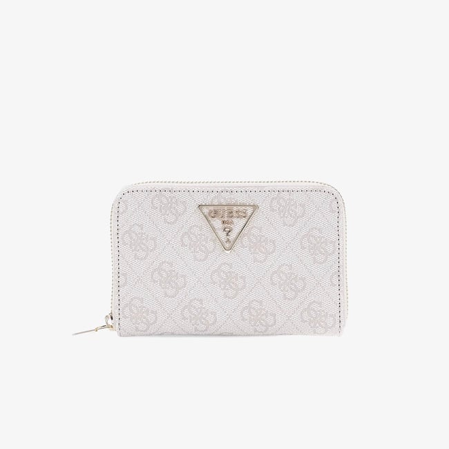  Guess Laurel Large Zip Noreen Kadın Beyaz  Cüzdan