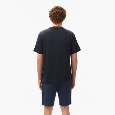  Guess Cn Reg Chest S Mid Organic Heavy 205 Erkek Lacivert T-Shirt