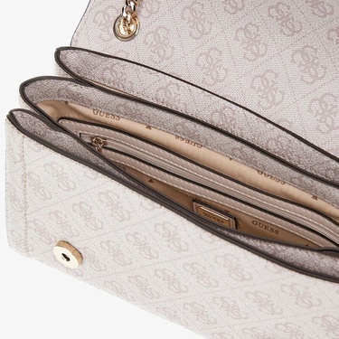  Guess Noelle Girlfriend 76210 Kadın Krem El Çantası