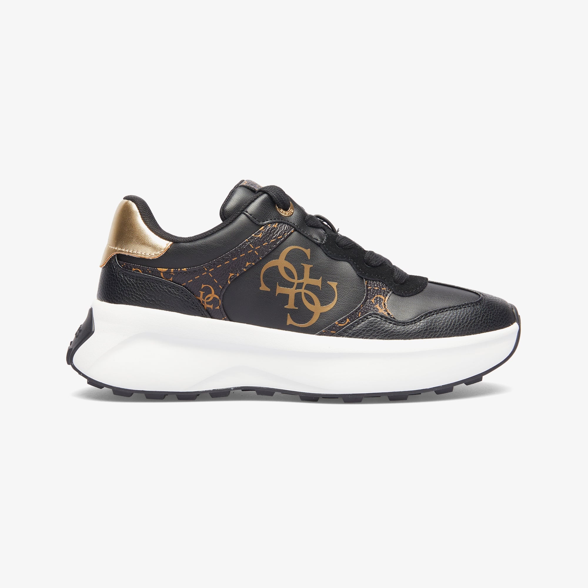 Guess Luckei Logo Kadın Siyah Sneaker