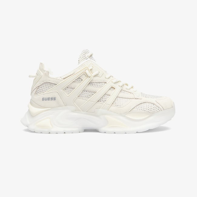  Guess Belluna Suede Kadın Beyaz Sneaker