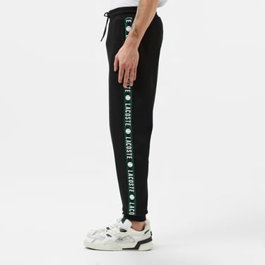  Erkek Regular Fit Baskılı Siyah Eşofman Altı