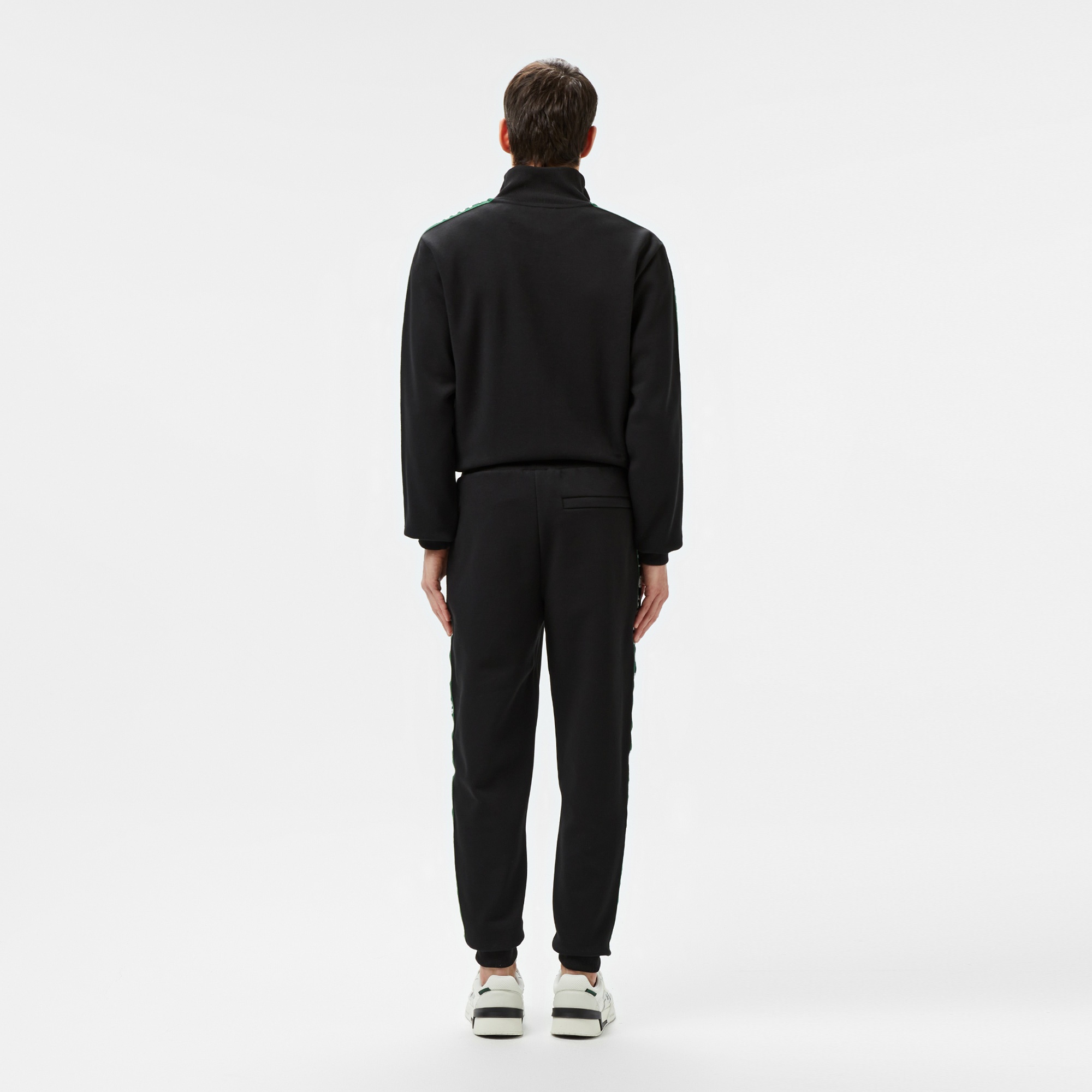 Erkek Regular Fit Baskılı Siyah Eşofman Altı