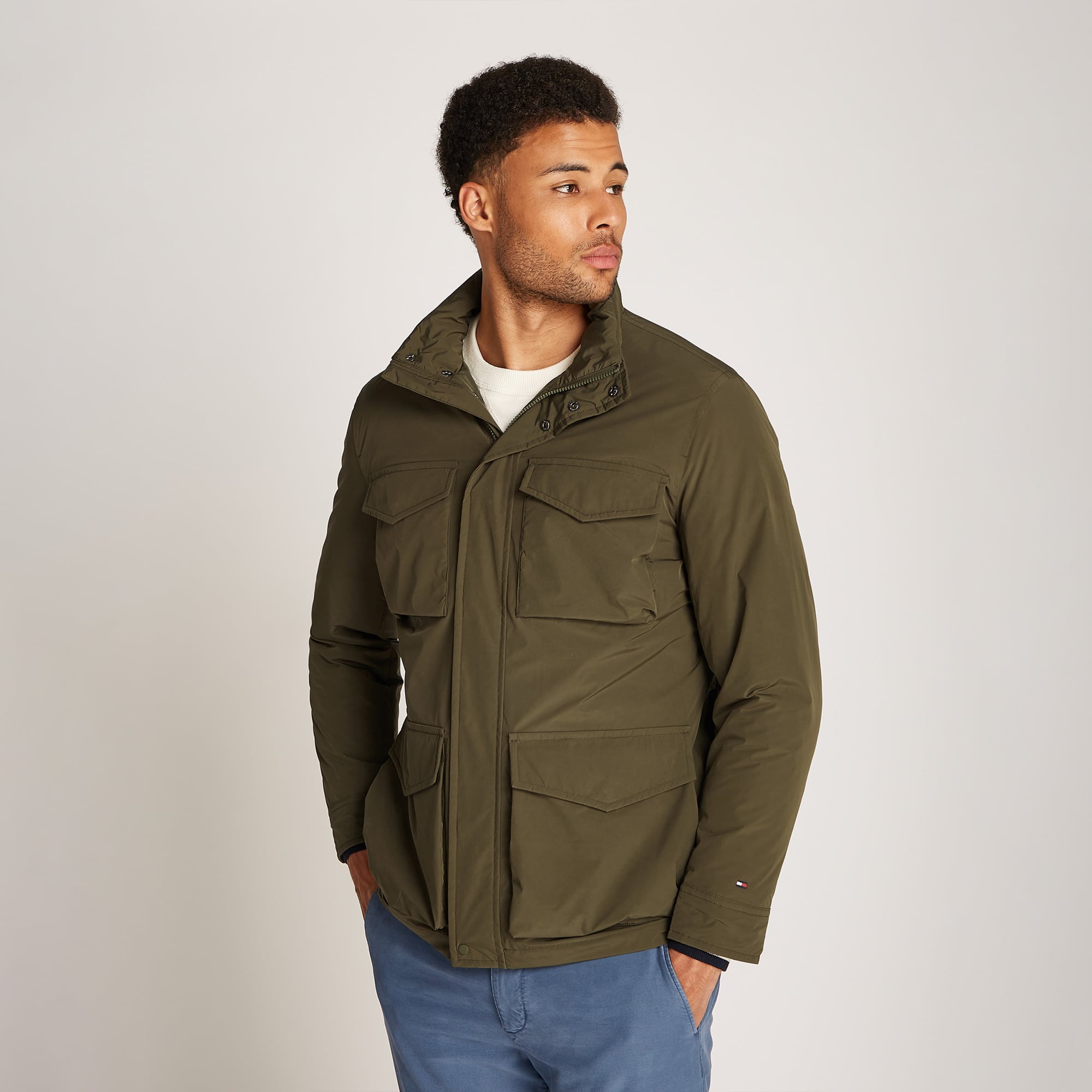  Tommy Hilfiger Erkek Haki Mont